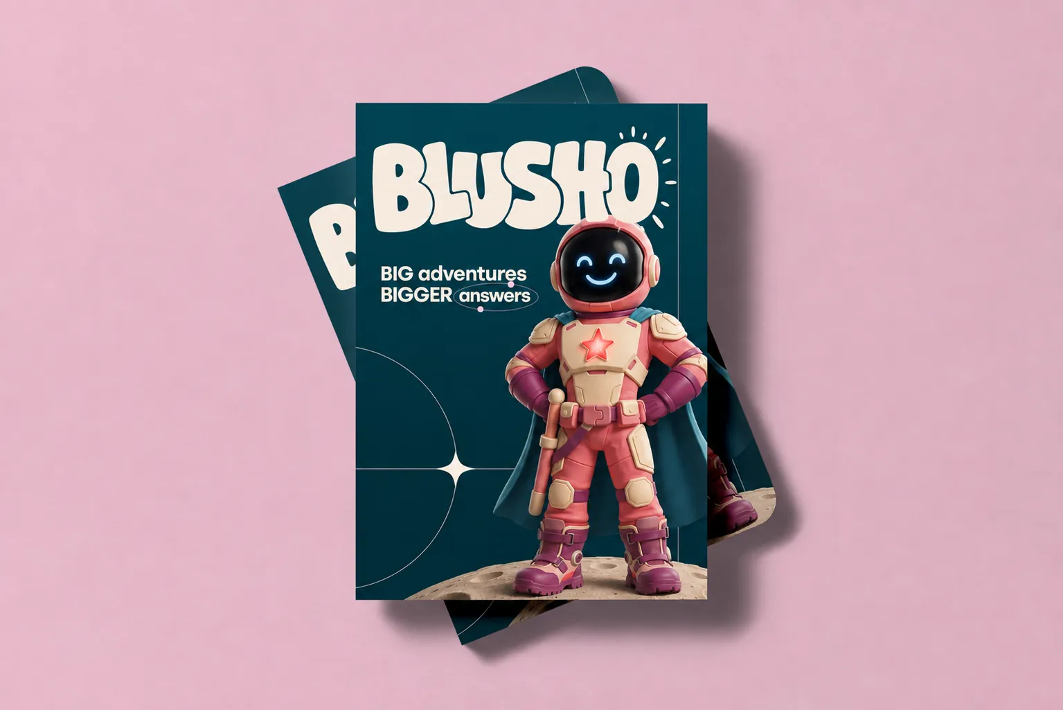 Blusho magazine cover mockup